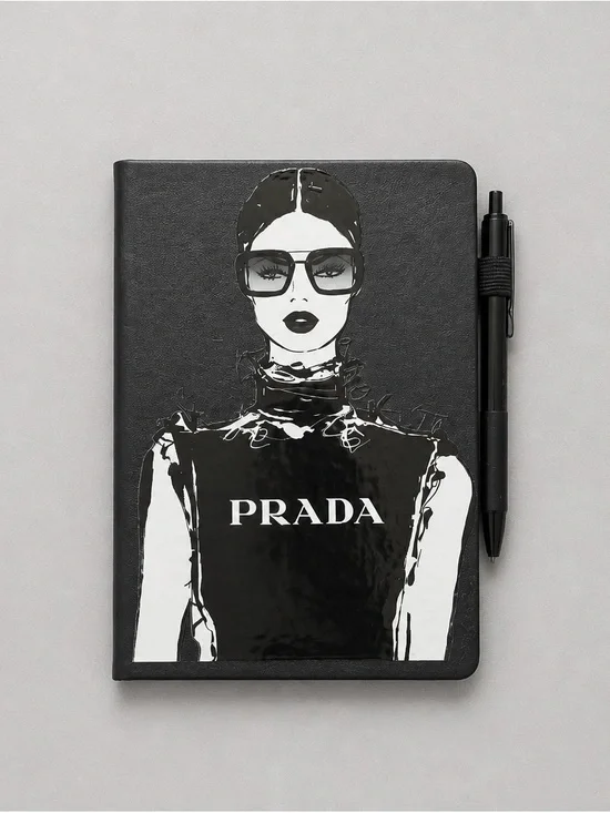 HANDMADE FASHION UV/DTF A5 Notebook With Pen