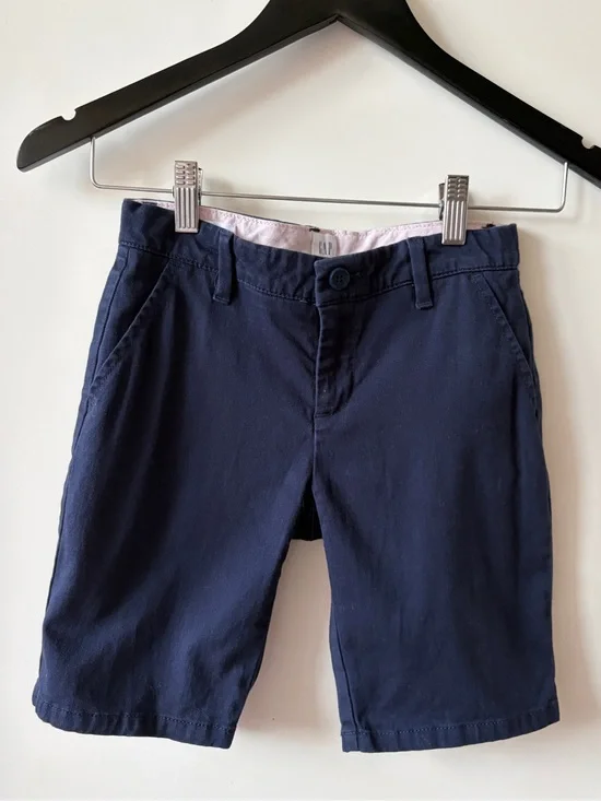 GAP Kids Navy Unisex Chino Shorts