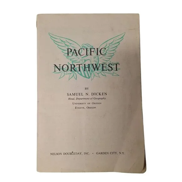 Pacific Northwest Samuel‎ Dicken Geography Oregon 1963 Plate Color Photos Map