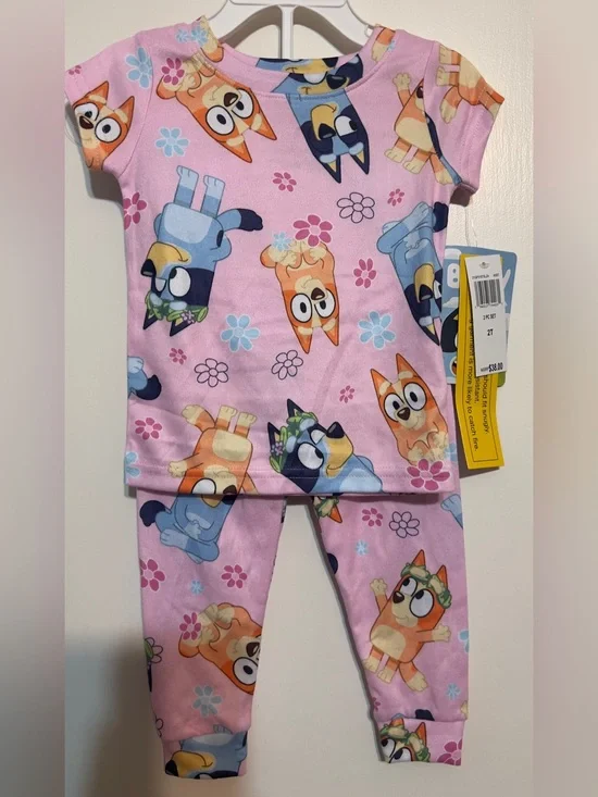 Bluey Pajama Set size 2T