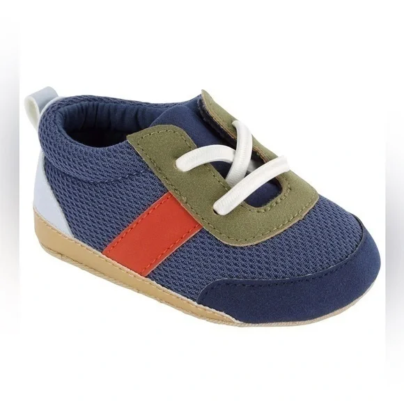Carter's Blue and Green Baby Walker Sneaker Newborn 0-3 Months