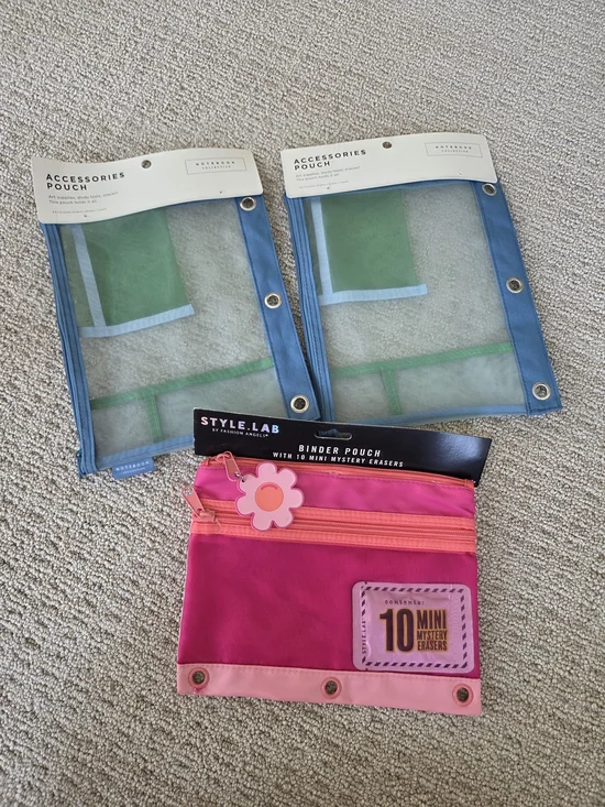 Notebook Collective Accessories Pouches and Style Lab Binder Pouch Set