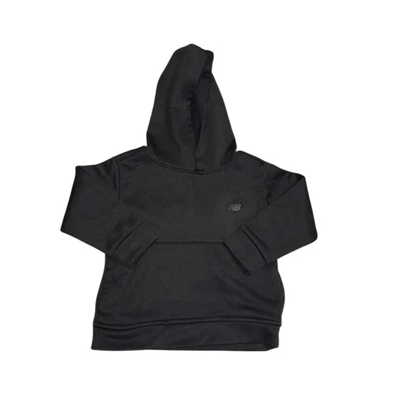 New Balance Black Hoodie Sweater Baby Size 18 Months Athletic‎ Pullover NB Logo