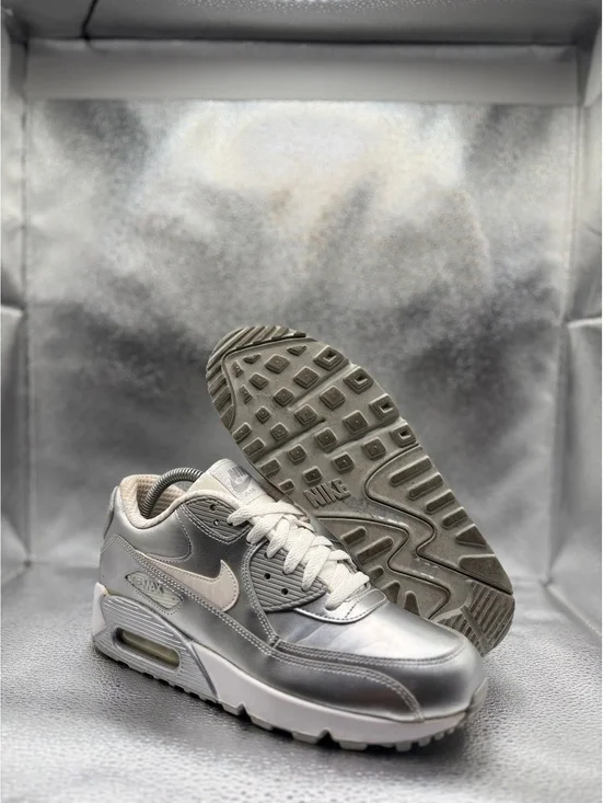 Nike air max 90 GS metallic sliver