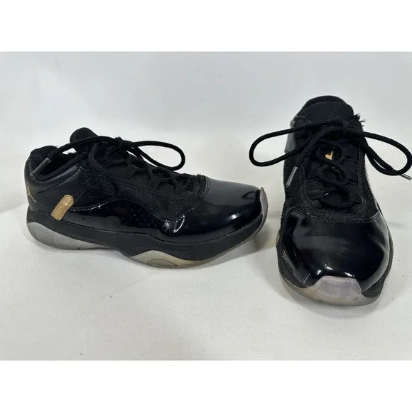 Nike Air Jordan 11 CMFT Low GS DMP Black Gold CZ0907-007‎ Size 7Y / 8.5 Women's