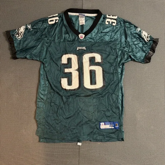 Reebok NFL Philadelphia Eagles Brian Westbrook 36 Jersey Youth XL Green