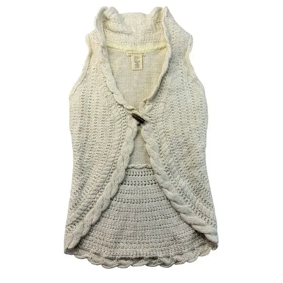 The Eagles Eye Sweater Youth Kids Girls Medium 10-12 Beige Cable Knit Sweater