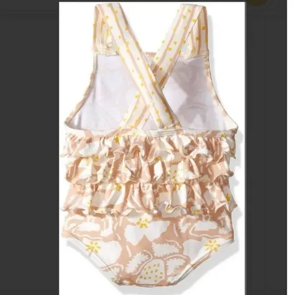 Stella McCartney girls floral swimsuit with ruffles size 8