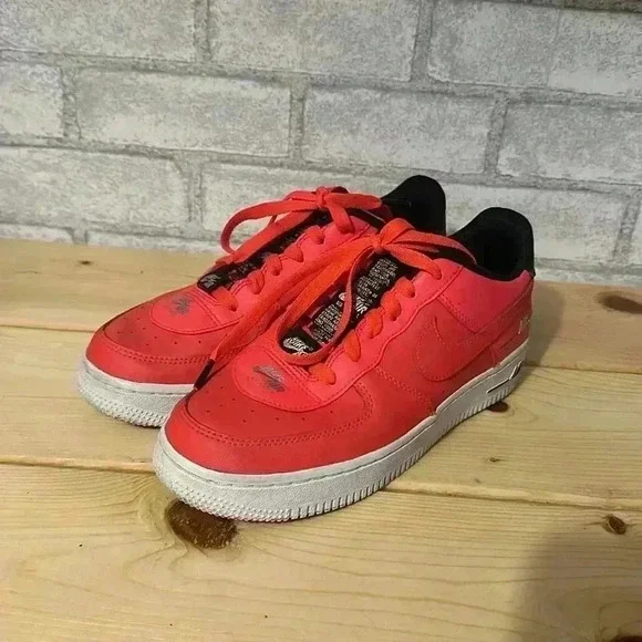 2020 Air Force 1 '07 LV8 'Double Air Pack - Laser Crimson; Youth size 5Y