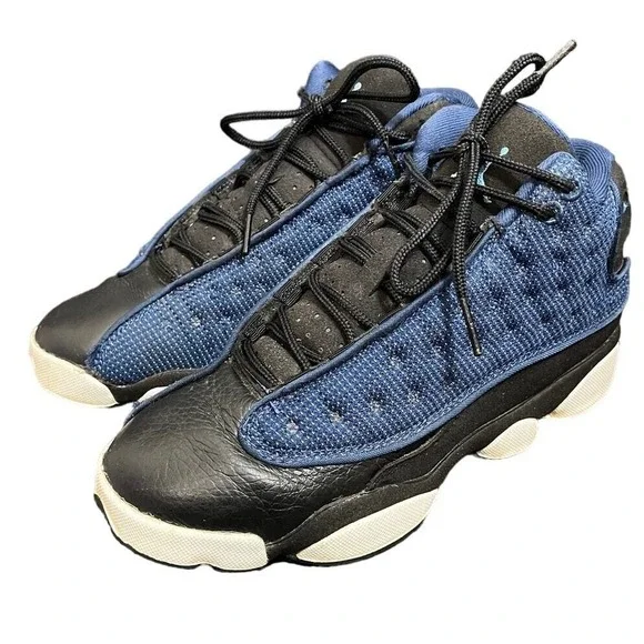 Nike Air Jordan 13 Retro Blue Boys Size‎ 5Y Womens 6.5 Athletic Shoes 884129-400