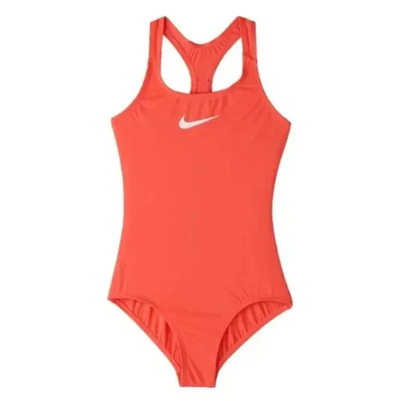 Nike Swim Girls' Essential Racerback One Piece Magic Ember