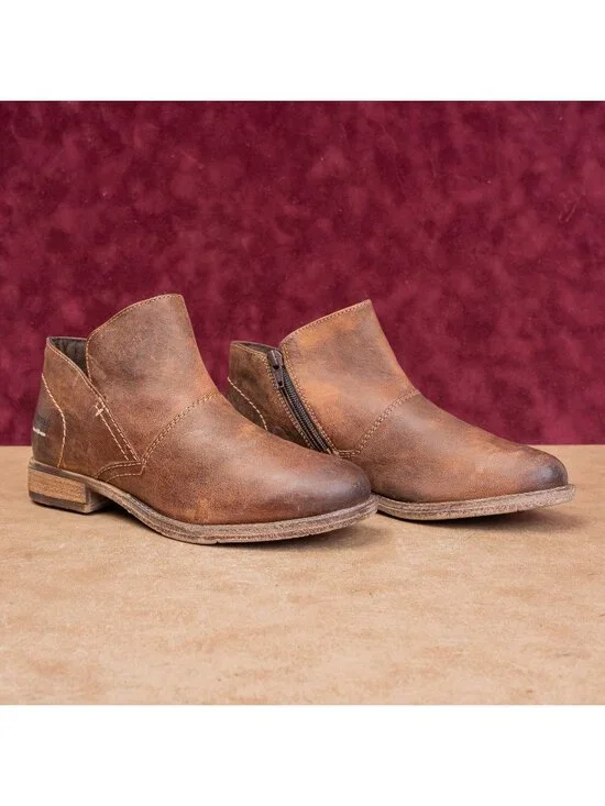 Josef Seibel Women Sienna Brown Leather Lightweight boots 8US EUR 38