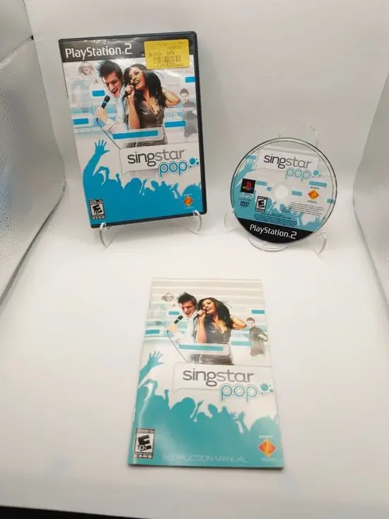 SingStar Pop PS2 CIB Complete w/ Manual PlayStation 2