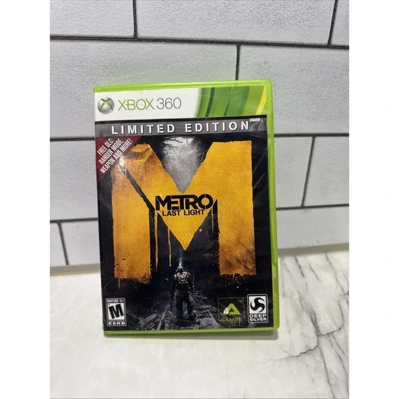 Metro: Last Light Limited Edition Microsoft Xbox 360 Complete CIB W/Mint Disc LN