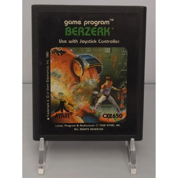 Berzerk - Atari 2600 - OEM Original Game Cartridge - CX2650 -‎ Tested