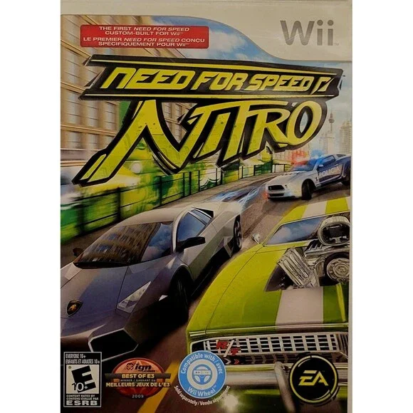 Need for Speed Nitro (Nintendo Wii) No Manual/Tested/ Fast Next Day Shipping