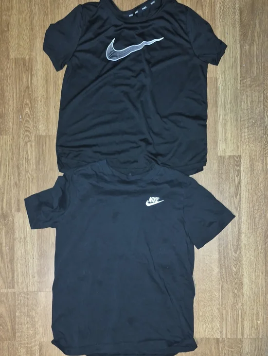 Nike Black Short Sleeve Kids' Tees Both Size L