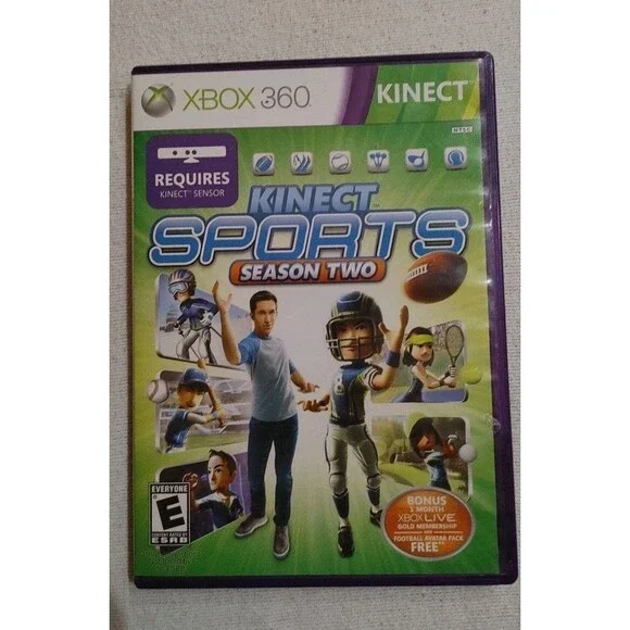 Kinect Sports: Season Two (Microsoft Xbox 360) With Manual