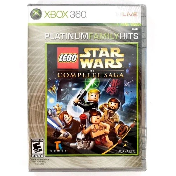 LEGO Star Wars: The Complete Saga (Microsoft Xbox 360, 2007) New Factory Sealed