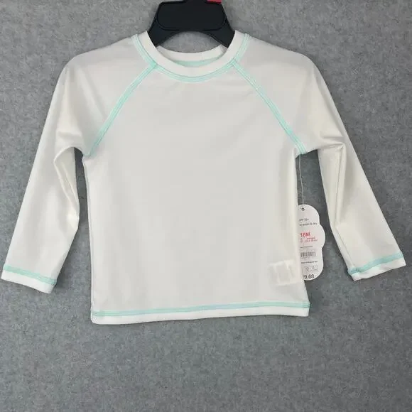 Wonder Nation Long Sleeve Swim Rash Guard Size 18 months