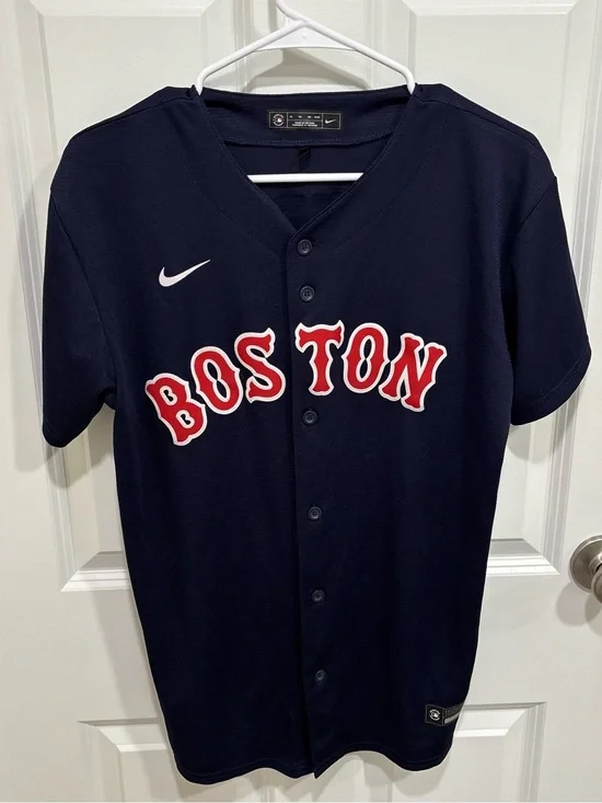 Boys Nike Boston Red Sox Rafael Devers #11 Blue Baseball Jersey Size XL