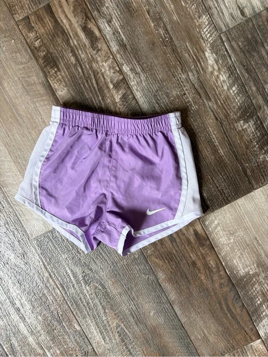 Nike Lavender Girls' Athletic Shorts with White Trim