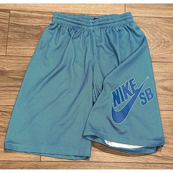 Nike SB‎ Youth L Wide Leg Blue Stripe Baggie Drawstring 22/10 Street Wear Skate
