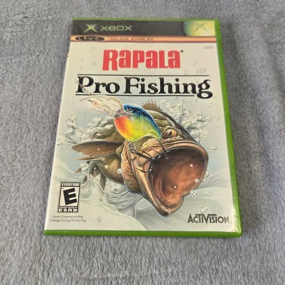 Rapala Pro Fishing Microsoft Xbox Original Game 2004 Activision CIB Tested‎