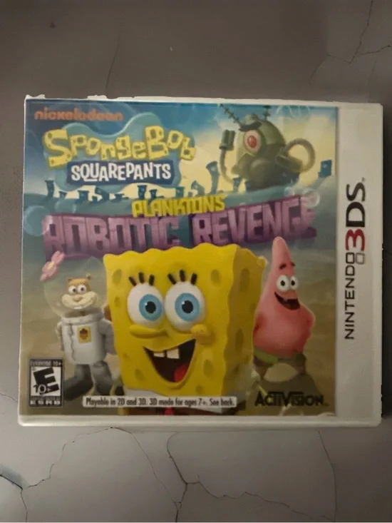 Nintendo 3DS SpongeBob SquarePants: Plankton's Robotic Revenge - Yellow & Pink