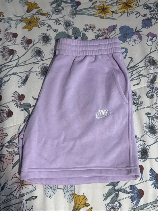 Nike Lilac Drawstring-Style Kids' Athletic Shorts