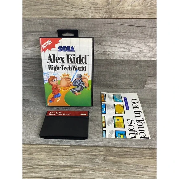 Alex Kidd‎ High-Tech World Sega Master System CIB Case no Manual 1987 43017-5020
