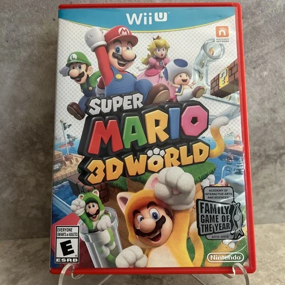 Super Mario 3D World (Nintendo Wii U, 2013) Complete W/ Manual CIB Excellent