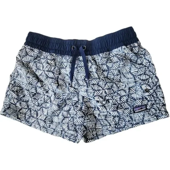 PATAGONIA Girls Batik COSTA RICA BAGGIES Swim shorts Unlined Size L