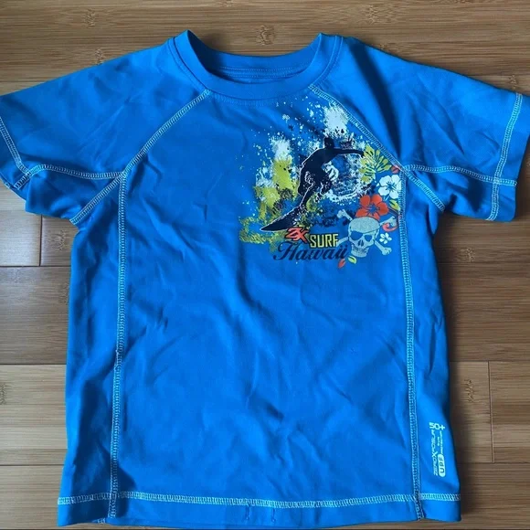 Teal Rash Guard Size Medium (5/6)