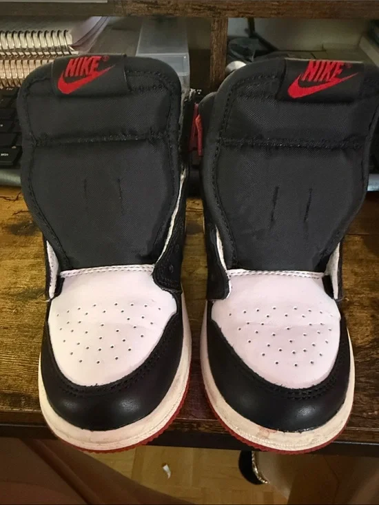 Nike Kids Black, White & Red High-Top Sneakers