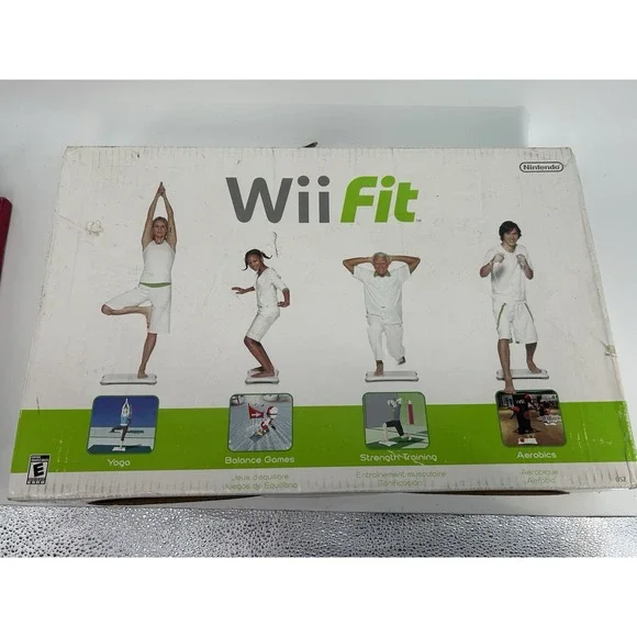 Nintendo Wii Fit Balance Board Only Original Box & Protective Cover