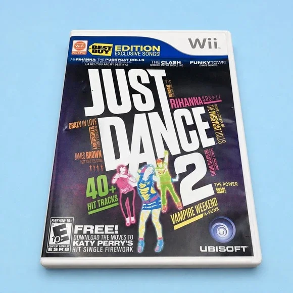 Just Dance 2 Best Buy Edition Nintendo Wii CIB Tested Ubisoft Game UNTESTED -371