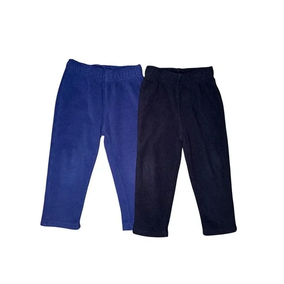 The Children's Place 2 Pack Fleece Sweatpants Kids 3T Blue Black Elastic Waist