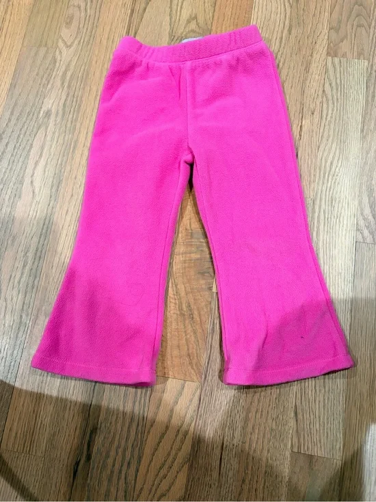 The Children’s Place toddler girl warm pink fleece flare pants