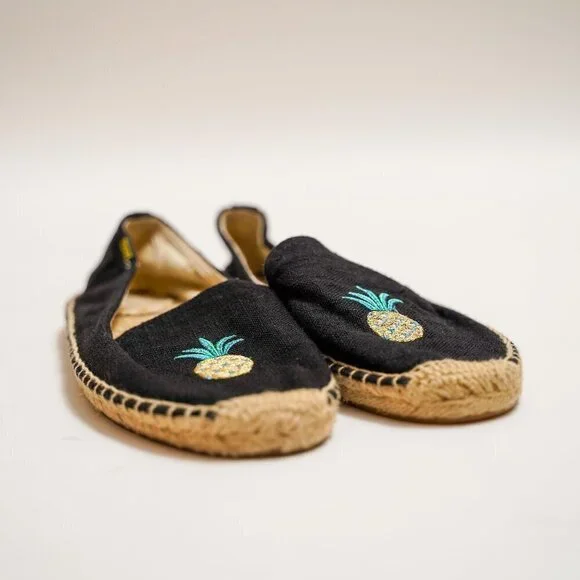 Soludos Pineapple Espadrille Slip Ons