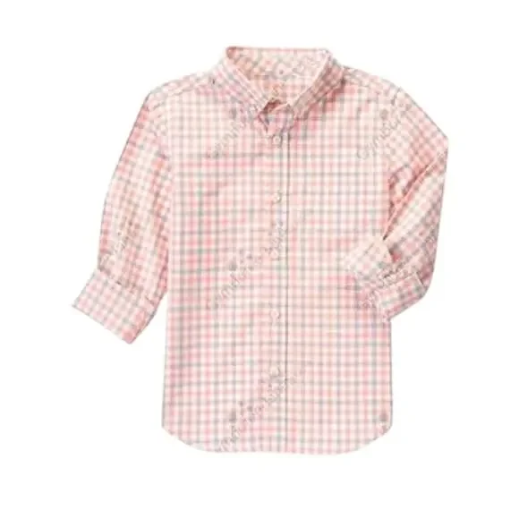 Gymboree Kids' Slim Fit Plaid Cotton Poplin Shirt (5/6)