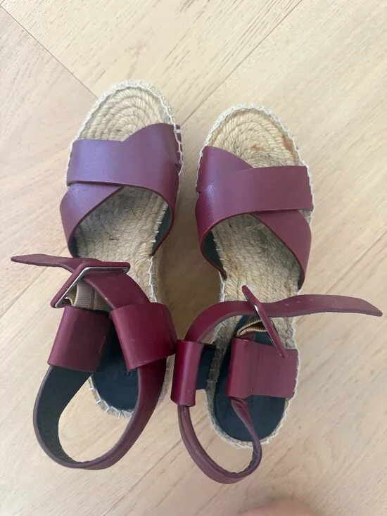 Celine Espadrille Platform Sandals