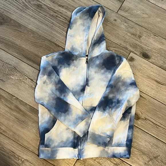 EUC Gymboree zip up lightweight hoodie, sz 7/8