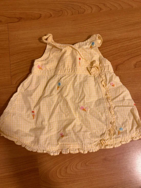 Gymboree Yellow Gingham Ice Cream Dress