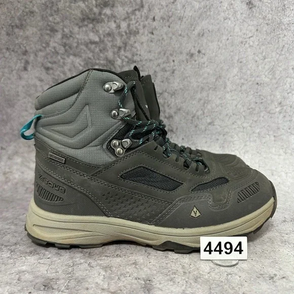 Vasque Breeze AT Hiking Boots Kids 6 Grey Magnet Baltic Waterproof Trail Shoes