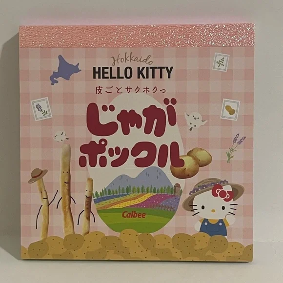 Hello Kitty Hokkaido Calbee Collaboration Small Square Memo Pad