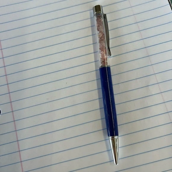 Blue Strawberry Quartz Pen
