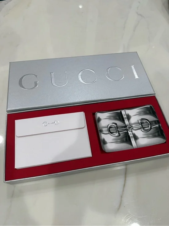 GUCCI Holiday Greeting Note Card Box Set w/ Envelopes, Limited Edition