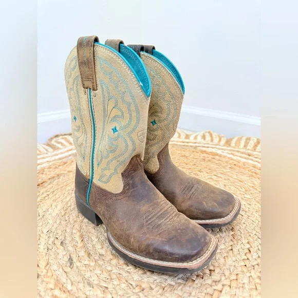 🌾 Ariat Quick Draw Turquoise‎ Leather Boots