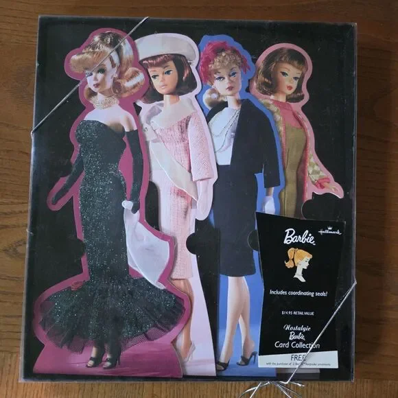 2003 Hallmark Nostalgic Barbie Mattel Card Collection New in Box Vintage